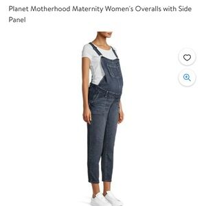 Planet motherhood crop overalls size large